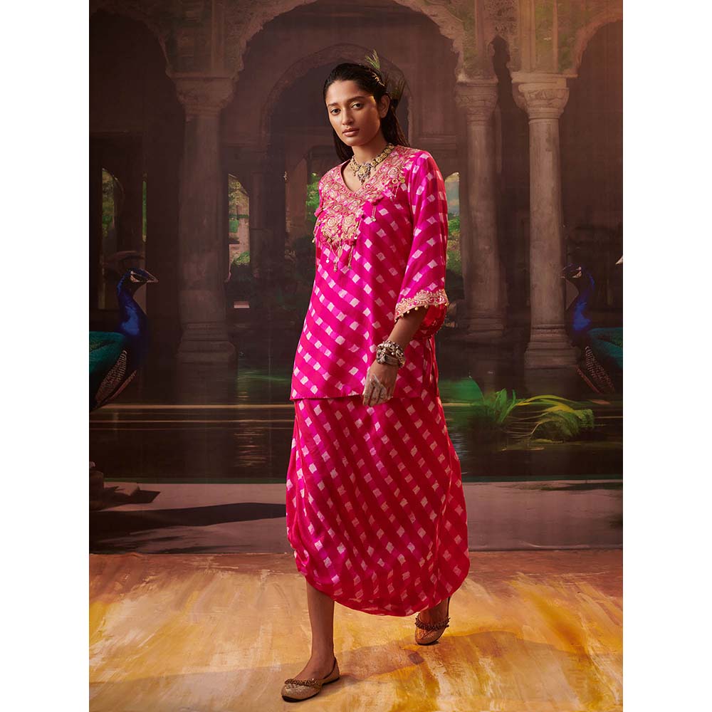 PINK CITY BY SARIKA Rimjhim Mothra Co-Ord (Set of 2)