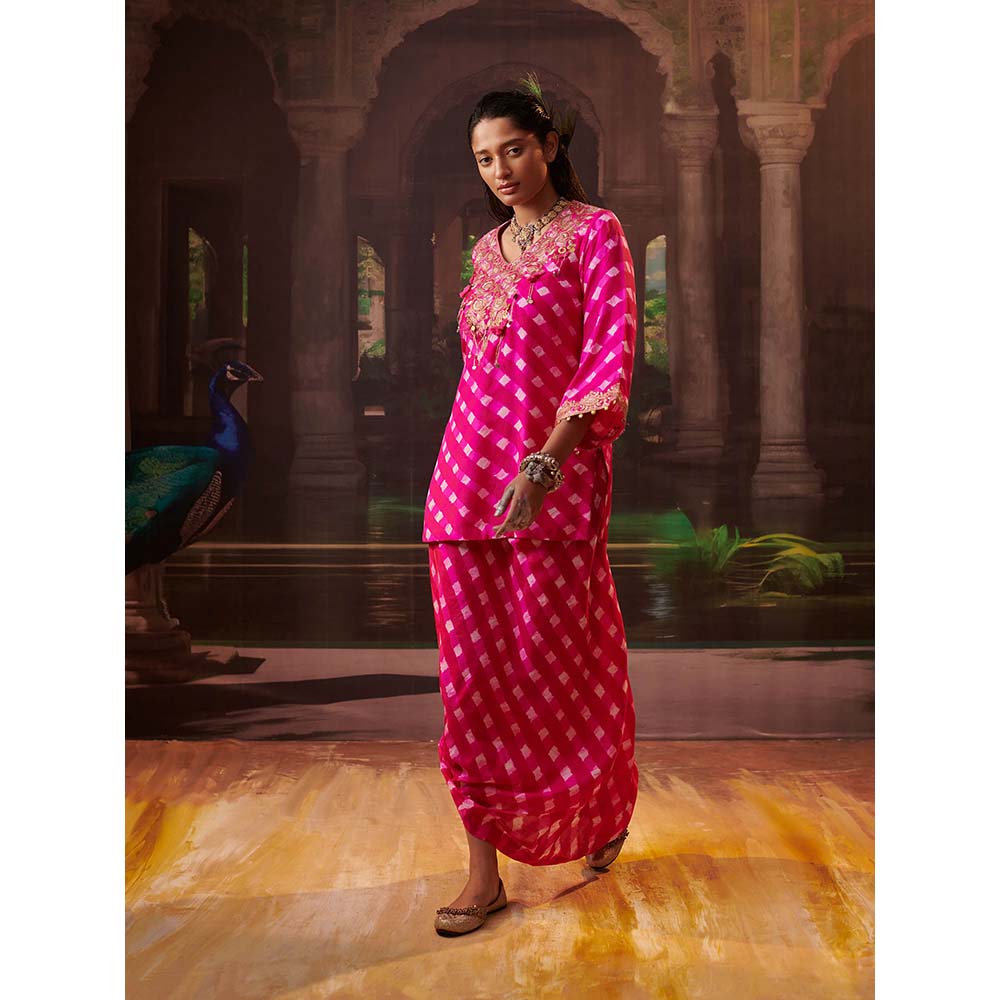 PINK CITY BY SARIKA Rimjhim Mothra Co-Ord (Set of 2)