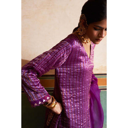 PINK CITY BY SARIKA Women's Mandala Kurta with Pant and Dupatta (Set of 3)