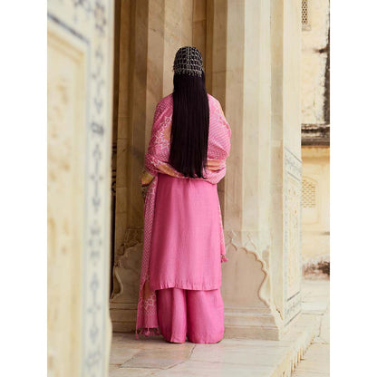 PINK CITY BY SARIKA Pink Kurta with Pant and Dupatta (Set of 3)