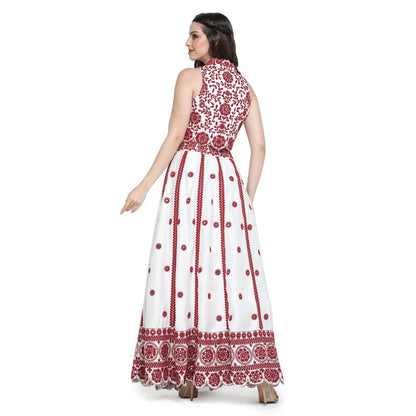 Pinnacle By Shruti Sancheti White Embroidered Crop Jacket with Bustier and Skirt (Set of 3)