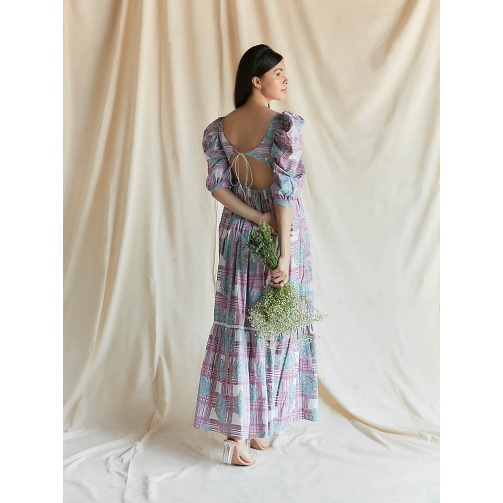 Pinnacle By Shruti Sancheti Multi-Color Mul Printed And Embroidered Maxi