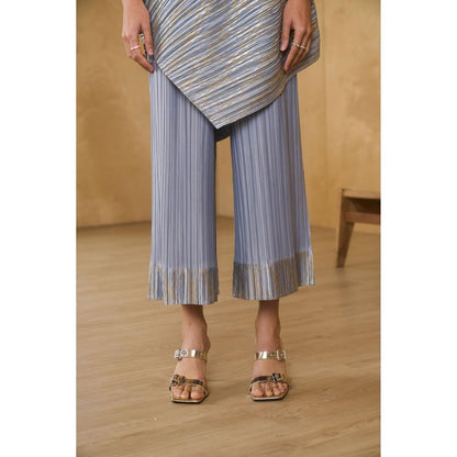 Pleats by Aruni Purple Top with Pant (Set of 2)