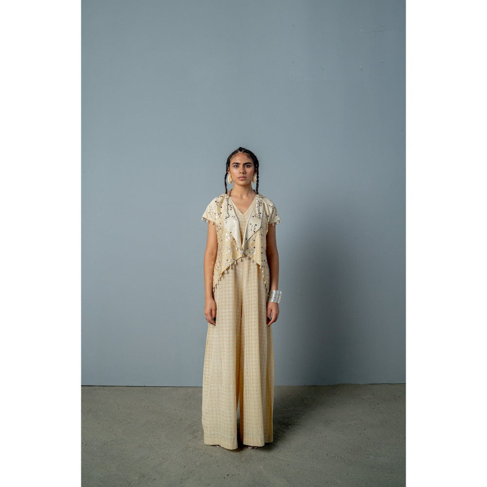 POOJA RAJGARHIA GUPTA Cleo Jumpsuit with Jacket (Set of 2)