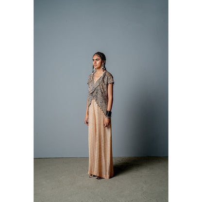 POOJA RAJGARHIA GUPTA Zenobia Jumpsuit with Jacket (Set of 2)