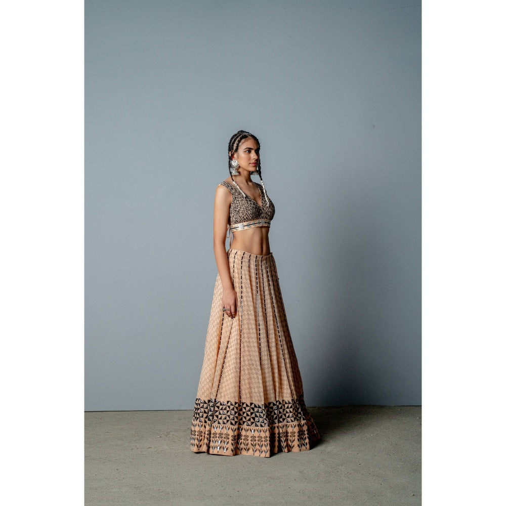 POOJA RAJGARHIA GUPTA The Zenobia Lehenga (Set of 3)