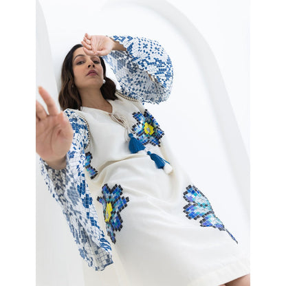 POOJA RAJGARHIA GUPTA White Sunflower Dress