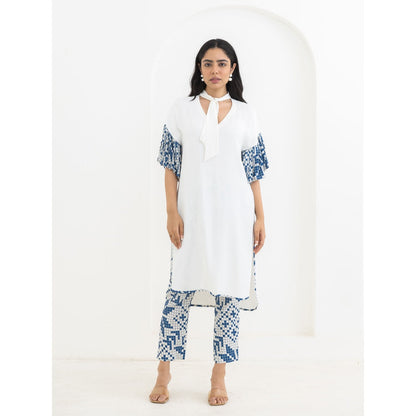 POOJA RAJGARHIA GUPTA White Frill Co-Ord (Set of 2)