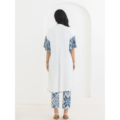 POOJA RAJGARHIA GUPTA White Frill Co-Ord (Set of 2)