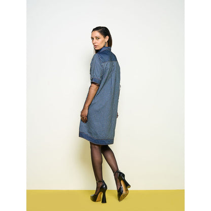 POOJA RAJGARHIA GUPTA Blue Denim Firefly Dress