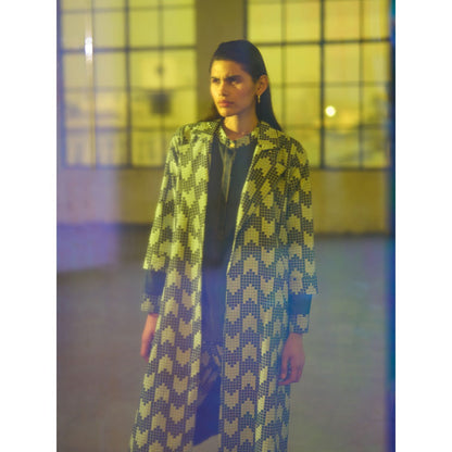 POOJA RAJGARHIA GUPTA Blue Beetle Overcoat