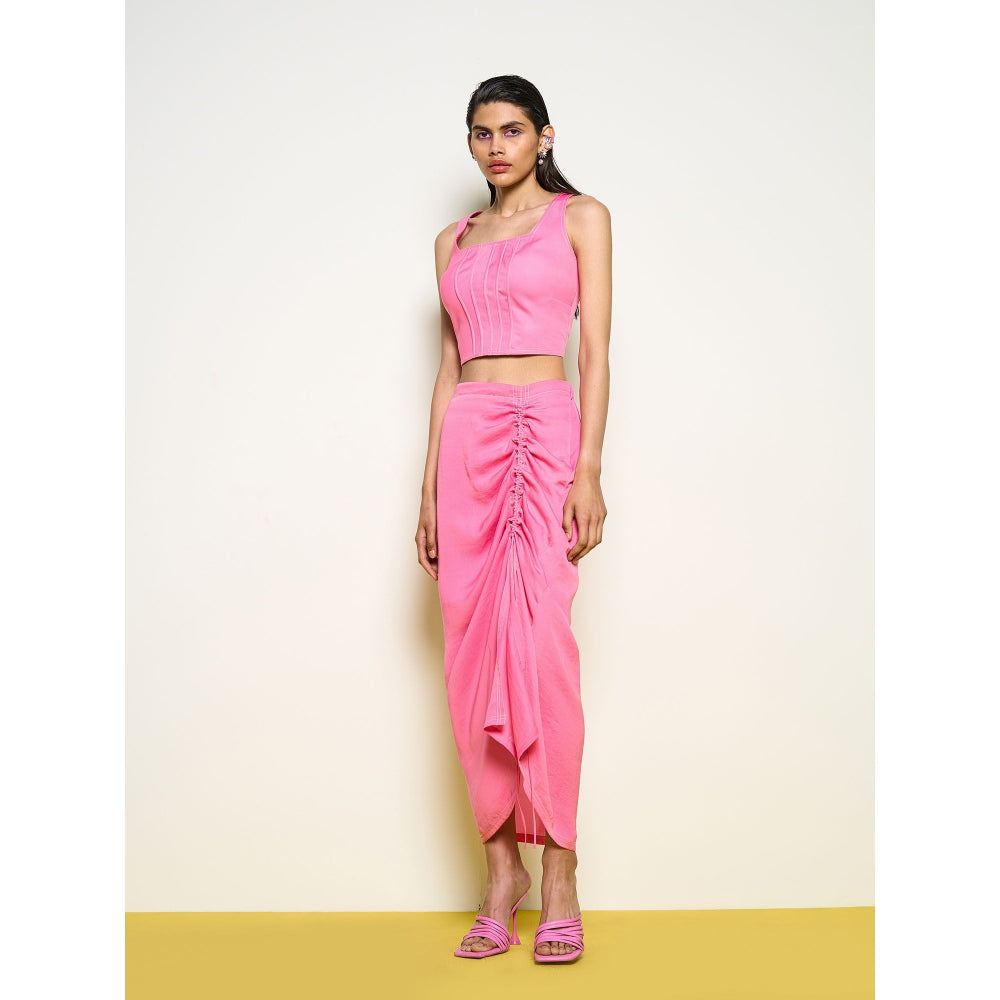 POOJA RAJGARHIA GUPTA Pink Ladybug Skirt