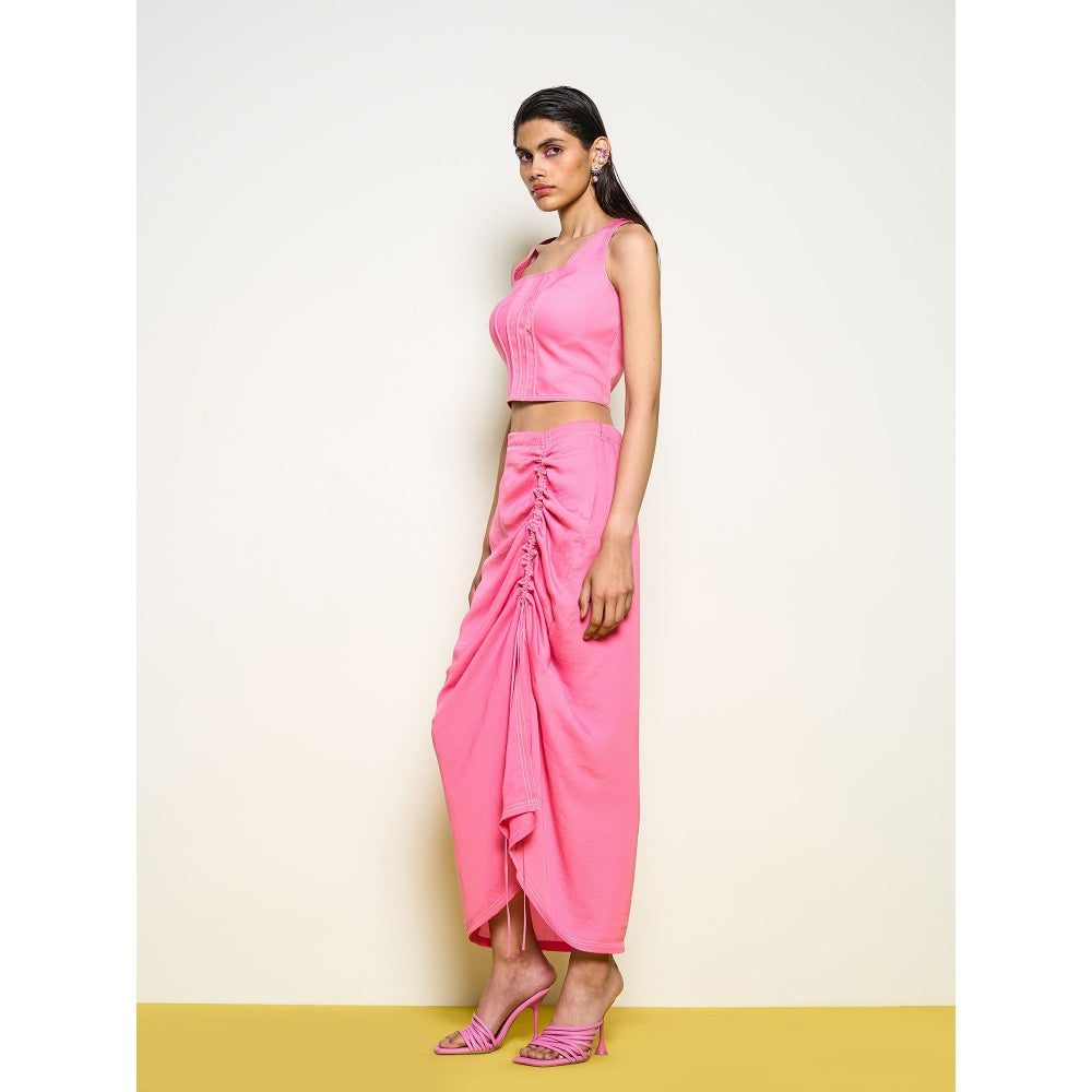 POOJA RAJGARHIA GUPTA Pink Ladybug Skirt