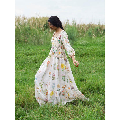 Pozruh By Aiman Yellow Alysa Maxi Dress