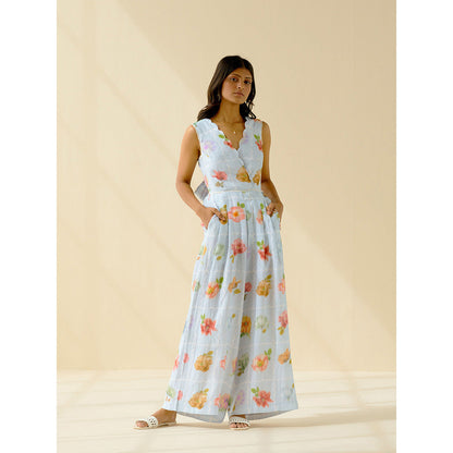 Pozruh By Aiman Kelly Tie Back Jumpsuit