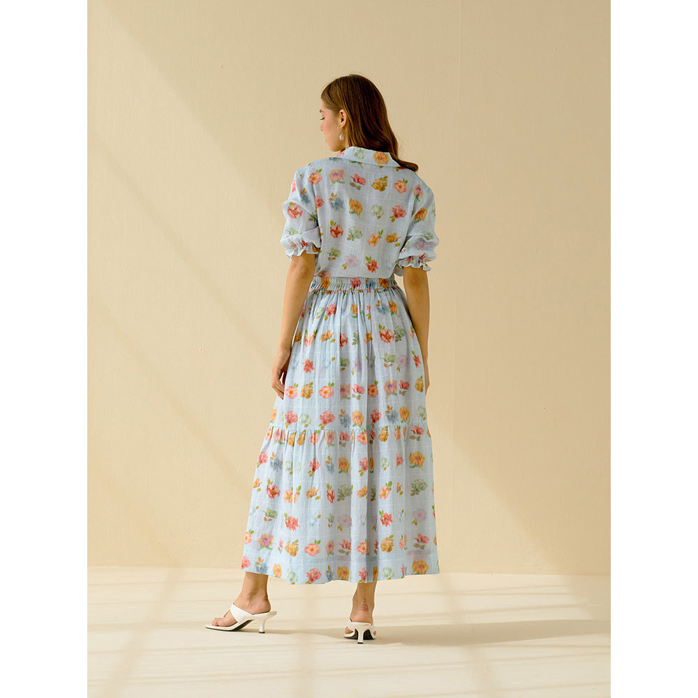 Pozruh By Aiman Iris Midi Skirt