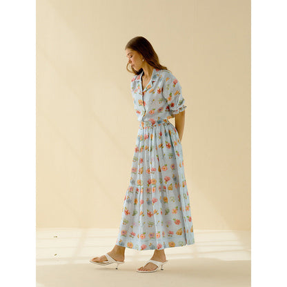 Pozruh By Aiman Iris Midi Skirt