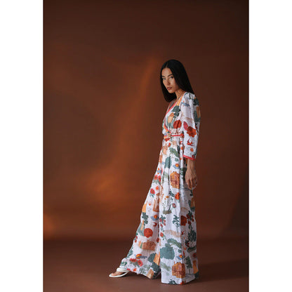 Pozruh By Aiman Astra White Jumpsuit