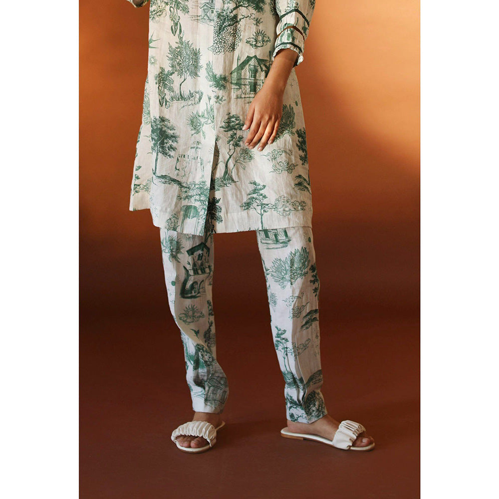 Pozruh By Aiman Sidra White Pants
