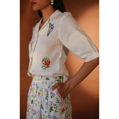 Pozruh By Aiman Alpha Shirt White Top