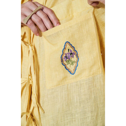 Pozruh By Aiman Billie Draw String Shirt Yellow