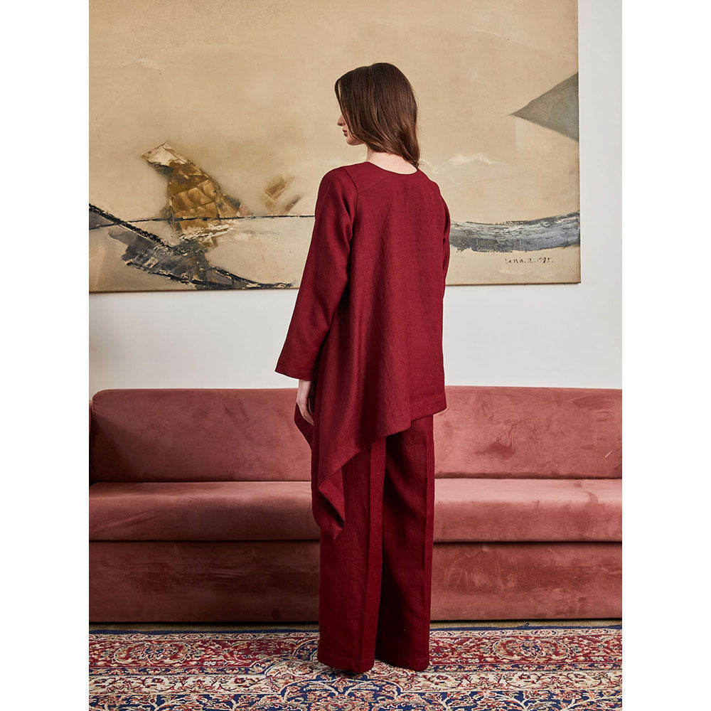 Pozruh By Aiman Saffron Co-Ord (Set of 2)
