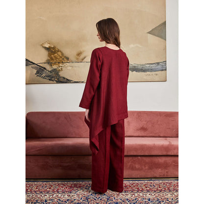 Pozruh By Aiman Saffron Co-Ord (Set of 2)