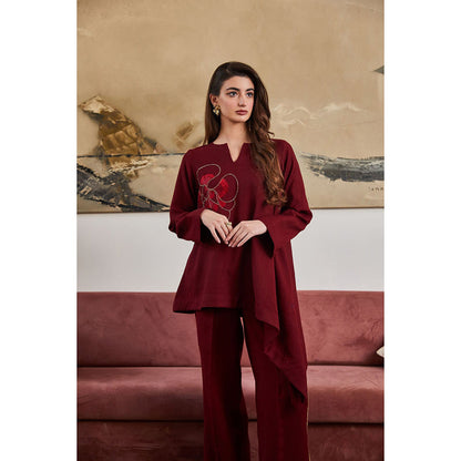 Pozruh By Aiman Saffron Asymmetric Top