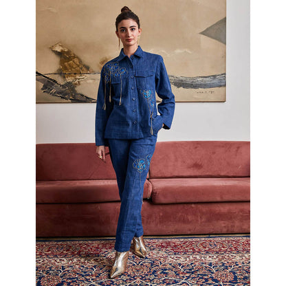 Pozruh By Aiman Nebraska Tapered Denim Pants