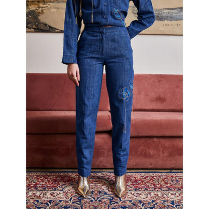 Pozruh By Aiman Nebraska Tapered Denim Pants