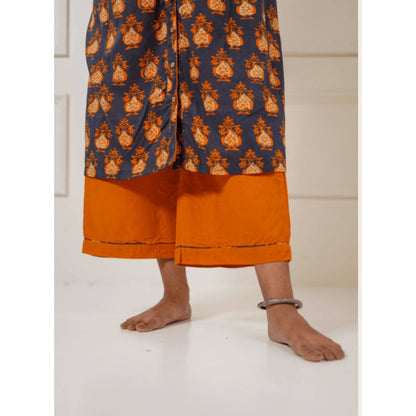 PRATHAA Taal Kosha Batik Printed Kurta and Straight Pants