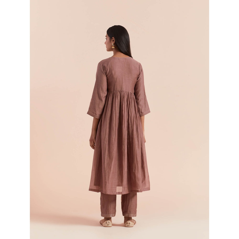 Priya Chaudhary Brown Anarkali Kurta