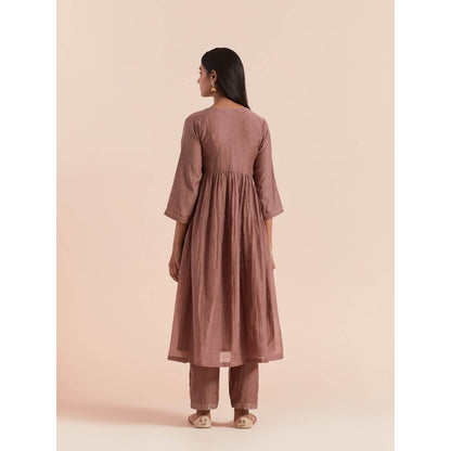 Priya Chaudhary Brown Anarkali Kurta