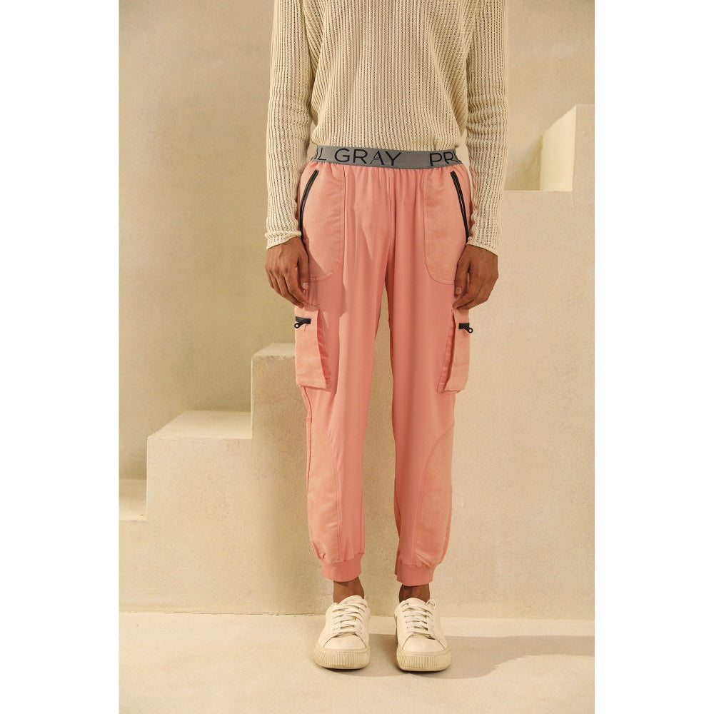 PRIMAL GRAY Pink Polyester Cargo Pants