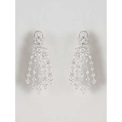 PRIHAN LUXURY Diamond Shower Danglers Earrings