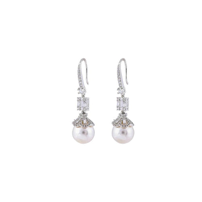 PRIHAN LUXURY Pearl Drop Umbrella Danglers Earrings