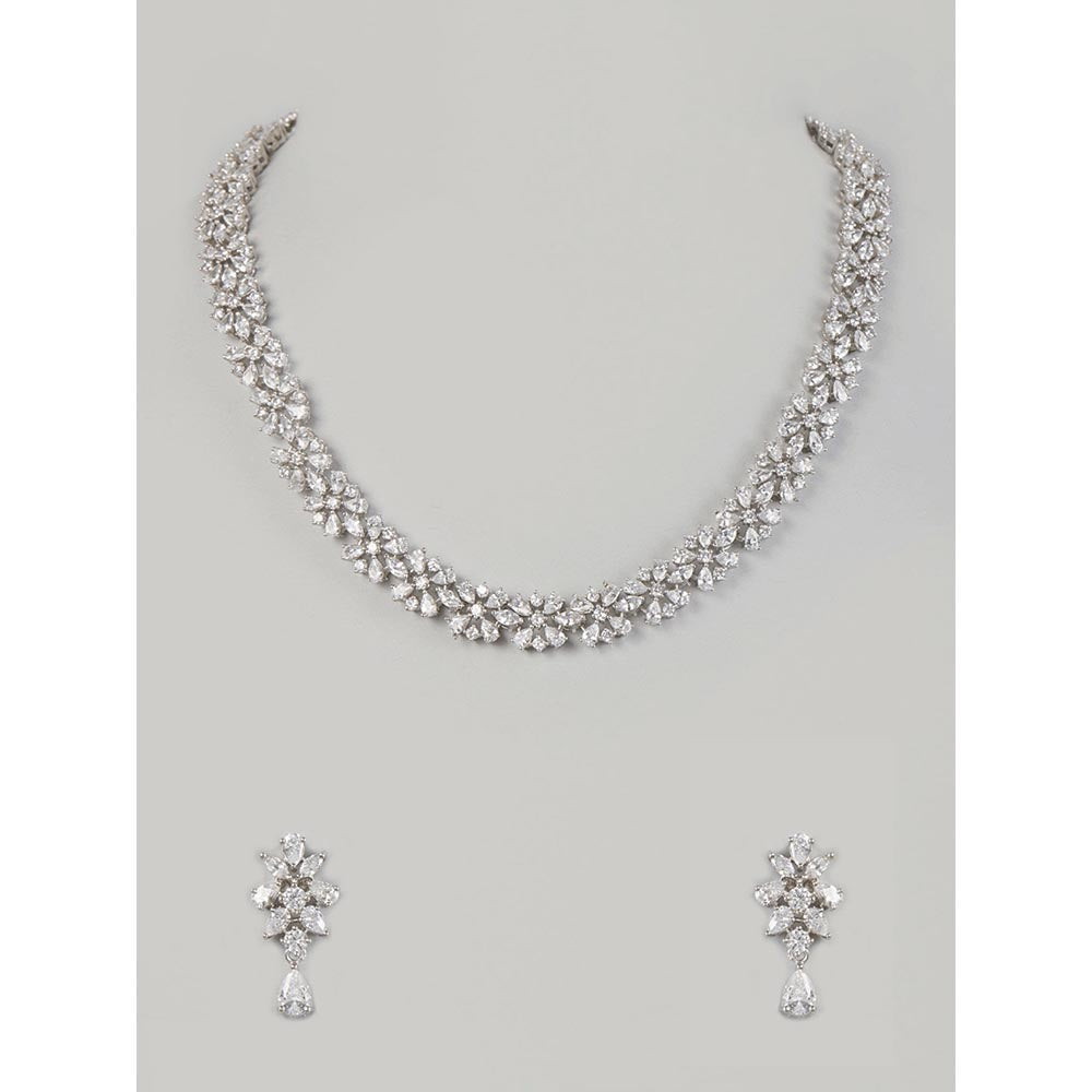 PRIHAN LUXURY White Celestial Charm Jewellery Set