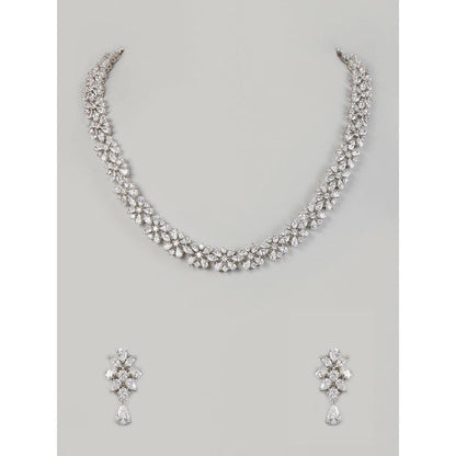 PRIHAN LUXURY White Celestial Charm Jewellery Set