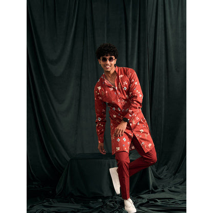 Project Bandi Blaze Mila Cotton Printed Kurta with Matching Pajama (Set Of 2)