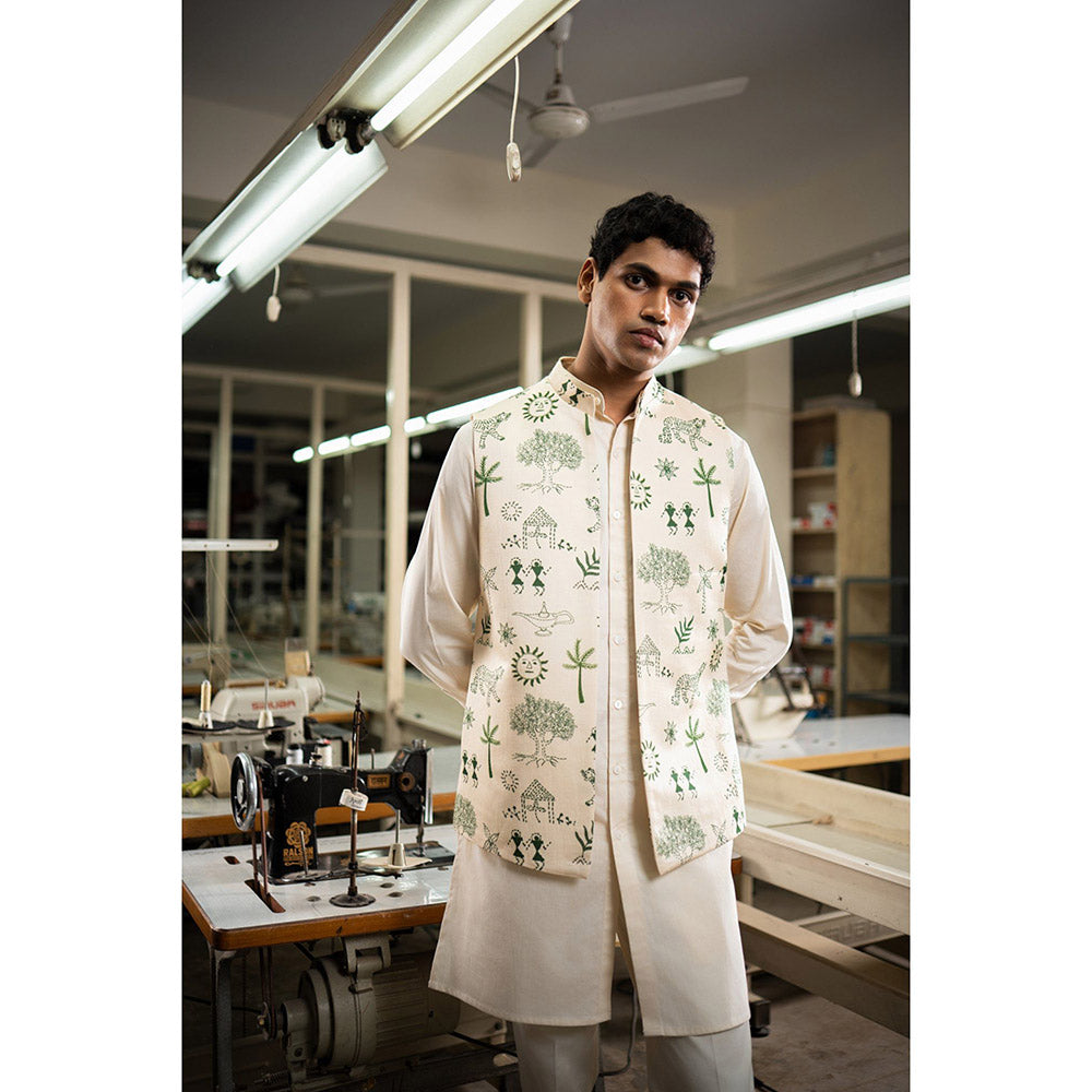 Project Bandi Green Vaana Open Nehru Jacket