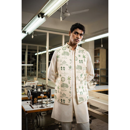 Project Bandi Green Vaana Open Nehru Jacket