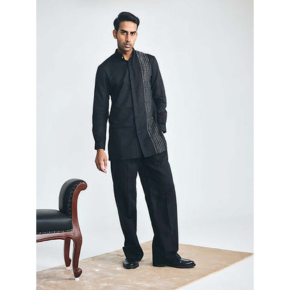 Project Bandi Blacklist Black Comfort Short Kurta