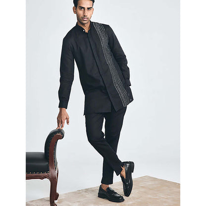 Project Bandi Blacklist Black Comfort Short Kurta
