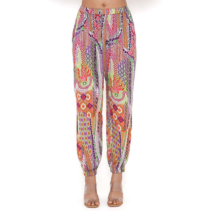 PS Pret by Payal Singhal Multi-Color African Print Wrinkle Top and Jogger Pants (Set of 2)