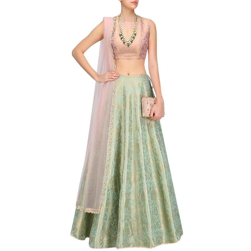 PS Pret by Payal Singhal Multicolour Choli With Lehenga And Dupatta (Set of 3)