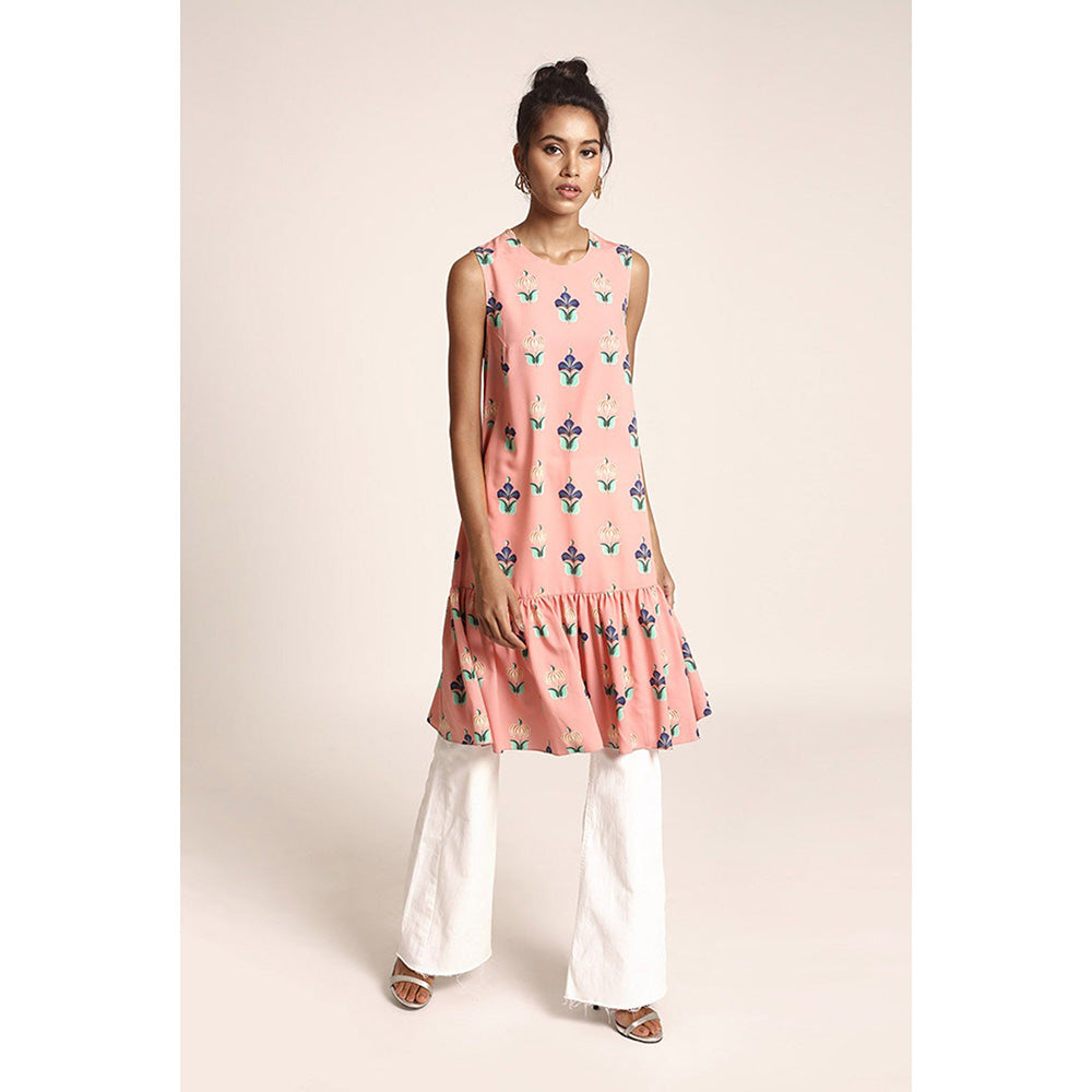PS Pret by Payal Singhal Coral Panted Art Crepe Kurta