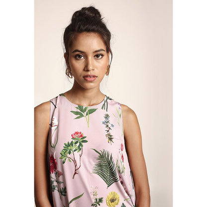 PS Pret by Payal Singhal Lavender Printed Art Crepe Kurta
