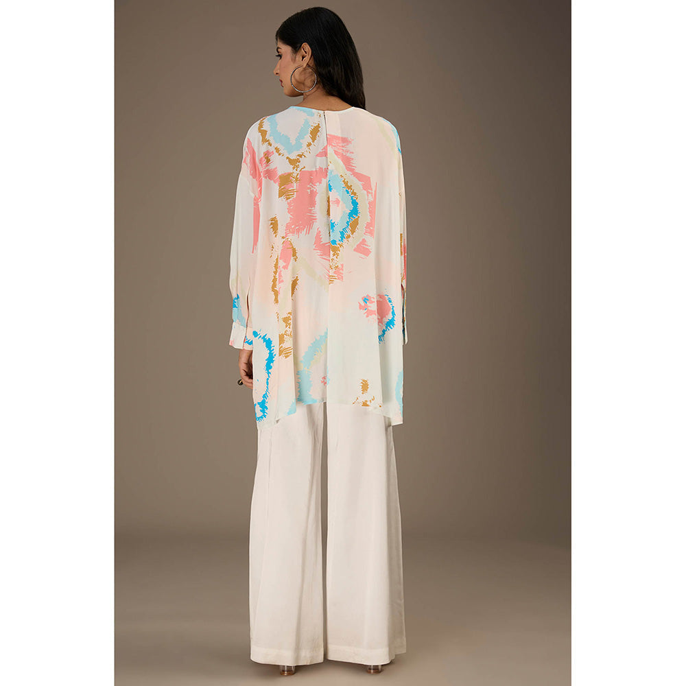 PS Pret by Payal Singhal White Printed Crepe Top