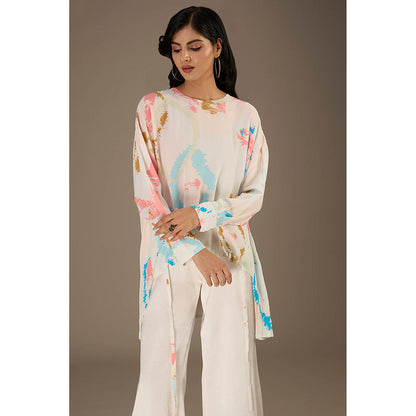 PS Pret by Payal Singhal White Printed Crepe Top