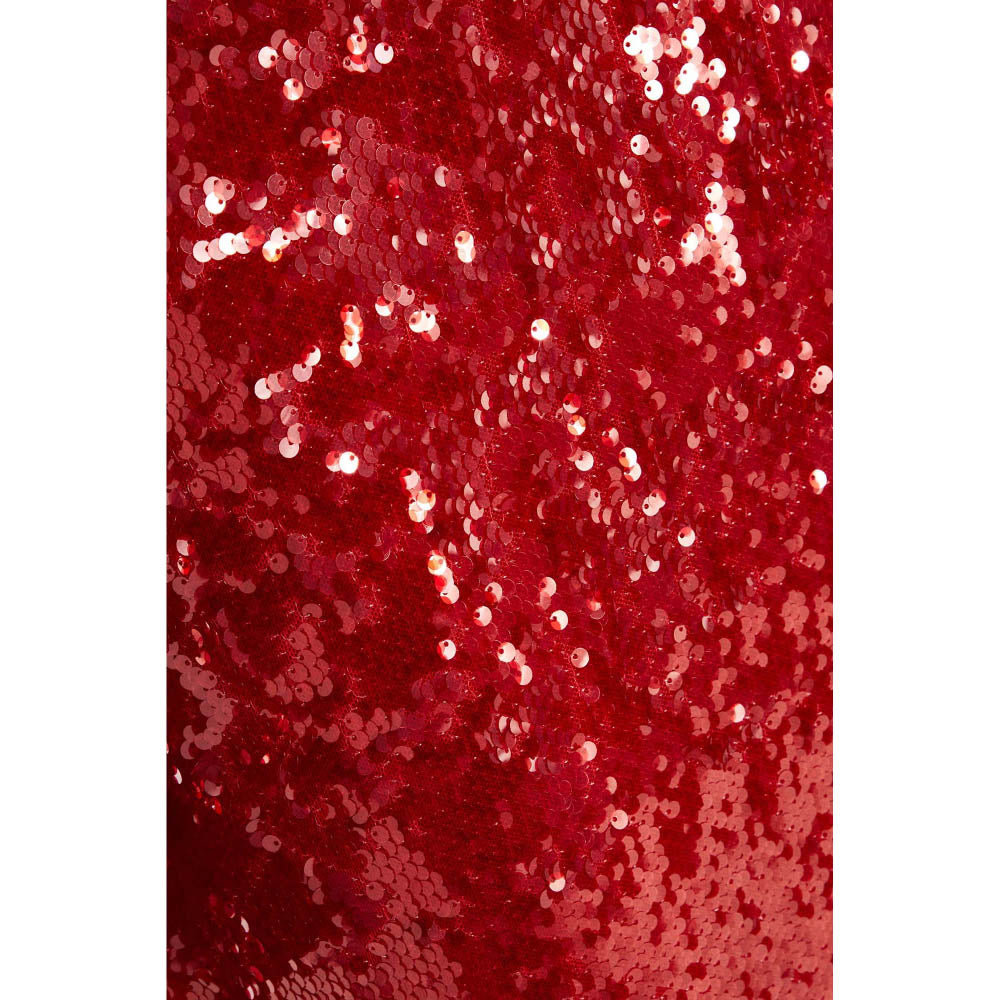 Quiz Clothing Red Sequin Tie Front Maxi Dress